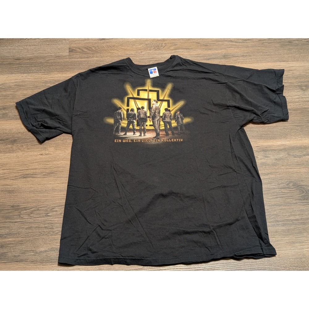 Rammstein Band Tee Russell‎ Athletic Black 2XL Ein Weg Ein Ziel Ein Kollektiv